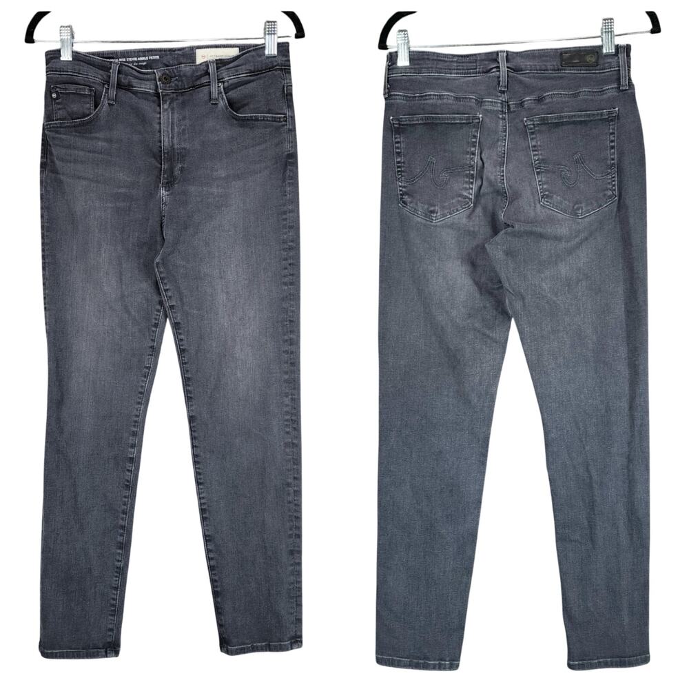 Anthropologie Adriano Goldscmeid Jean 30P Women High Rise Stevie Ankle Slim Gray